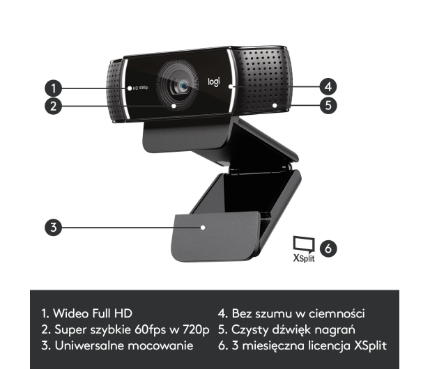 Logitech C922 Pro Stream Full HD - 326684 - zdjęcie 11